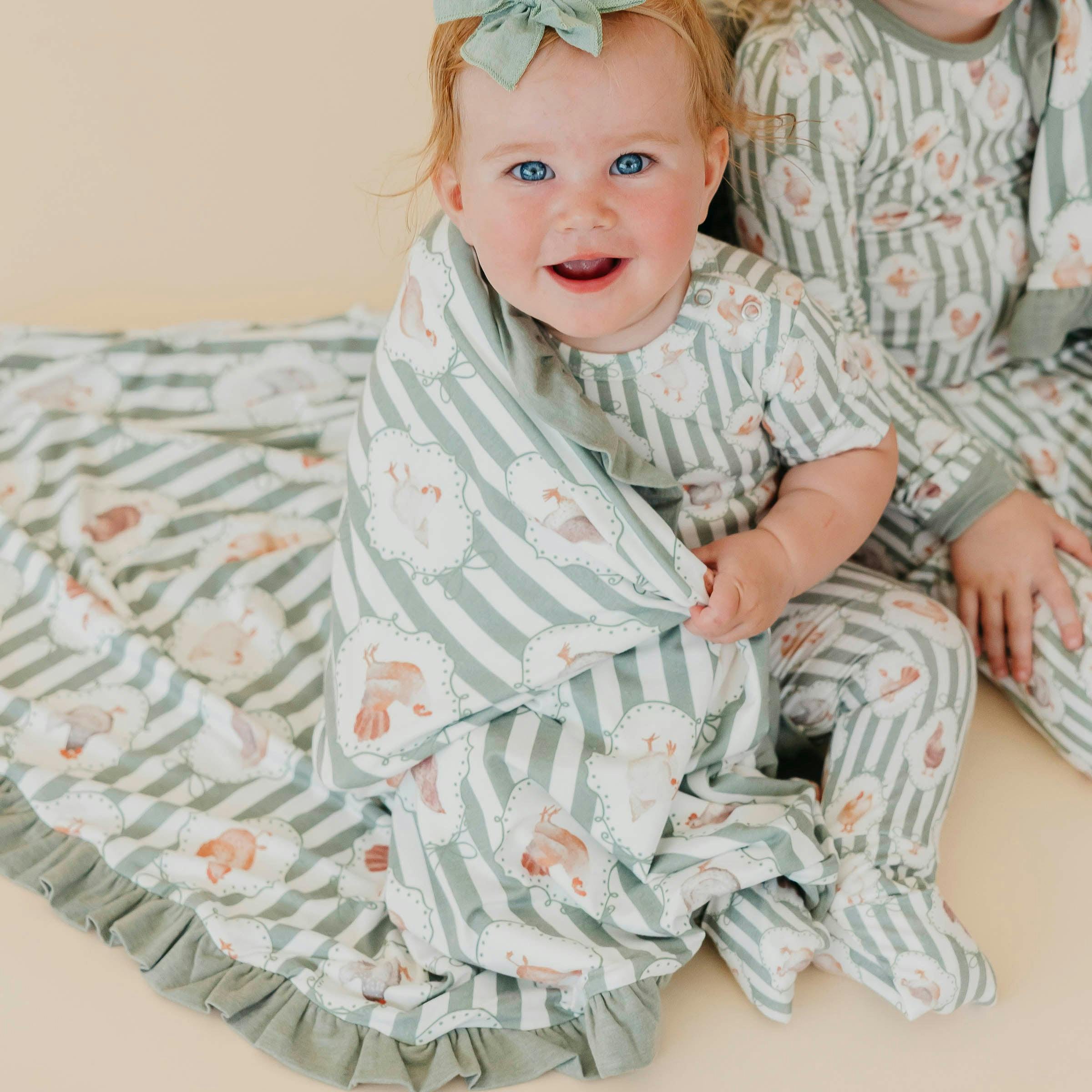 Ruffled Three-Layer Quilt - Constance