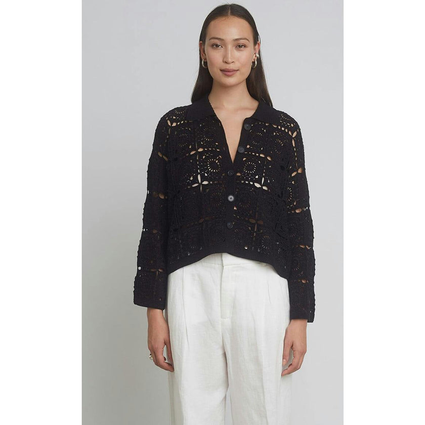 TASHA CROP JACKET | BLACK