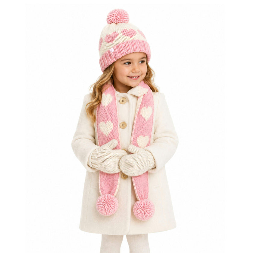Hearts Bobble Hat