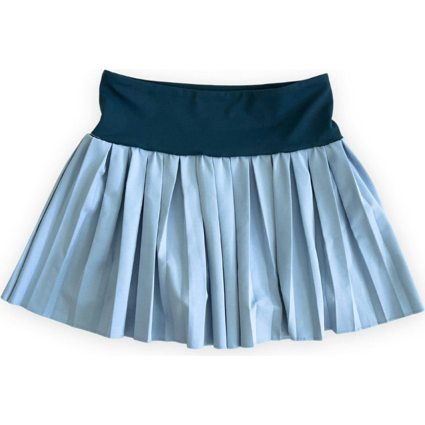 Pleated Court Skort, Blue