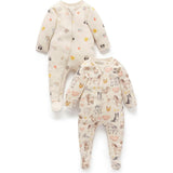 Printed Zip Growsuit Pack Farm Animals Print