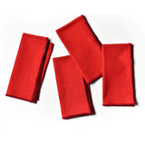Color Block Red Napkin