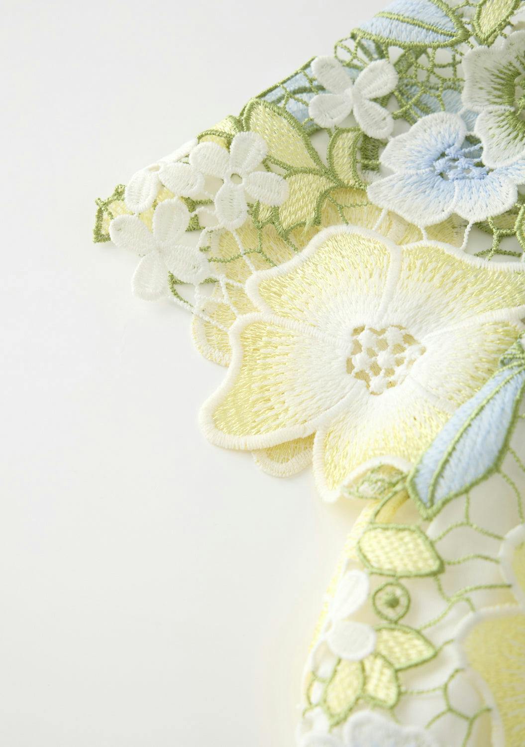 Vienna Embroidered Mini Dress