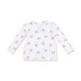 Bows and Hearts - Long Sleeve Lettuce Edge Tunic Top