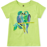 Blue Macaws Graphic Tee, Green