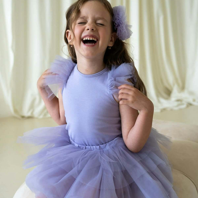 Purple Bloom Tutu Set