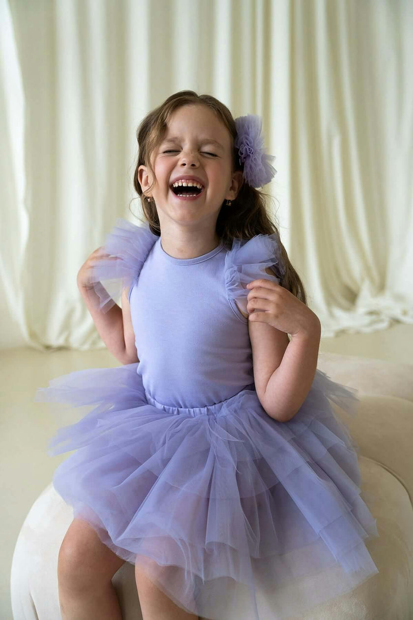 Purple Bloom Tutu Set