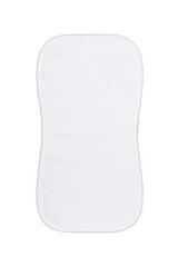 White Bubble Baby Burp Cloth