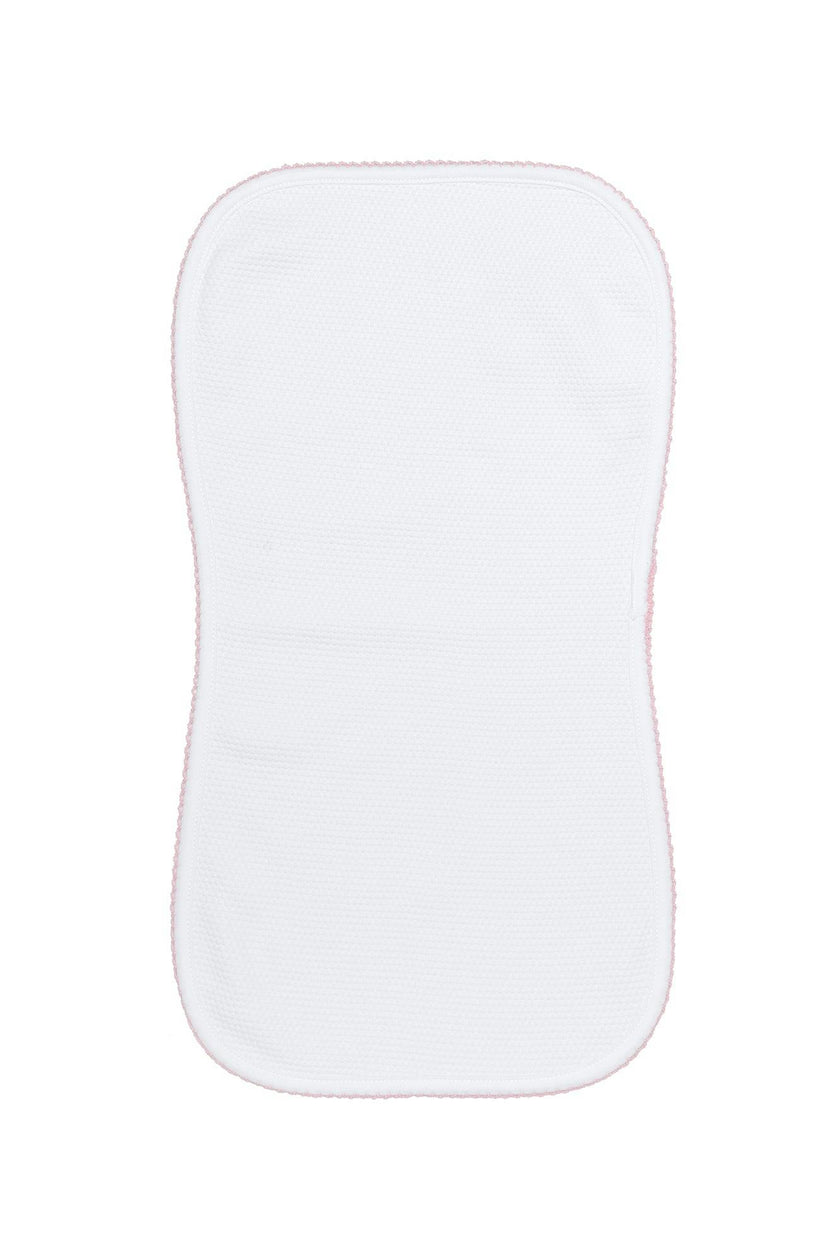 White Bubble Baby Burp Cloth