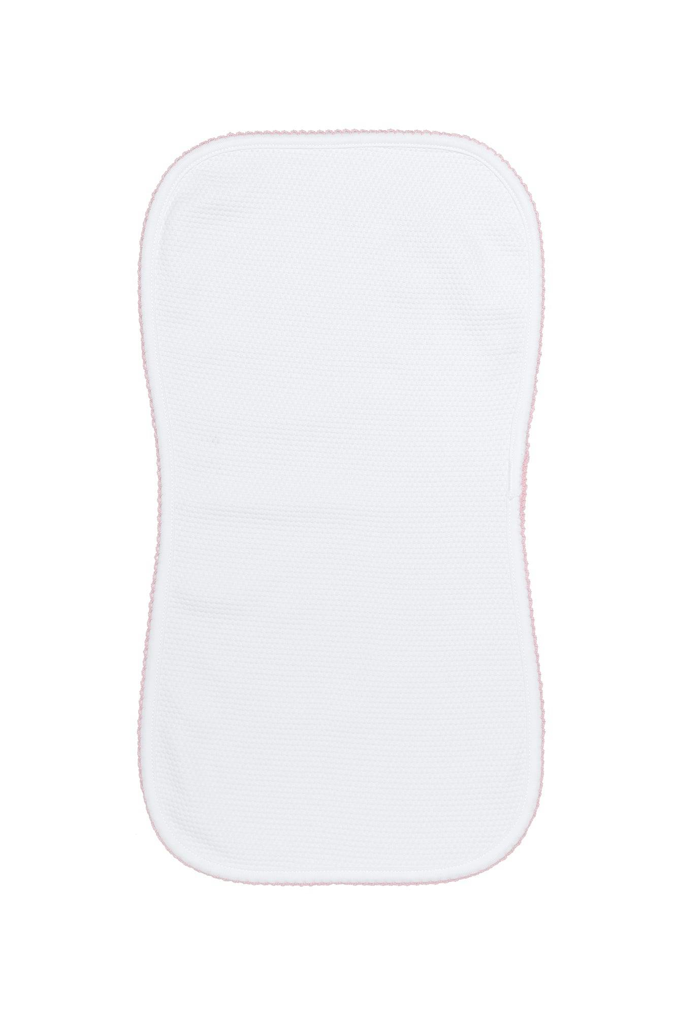 White Bubble Baby Burp Cloth
