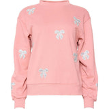 Micah Crew Neck Sweatshirt in Pink & Bows