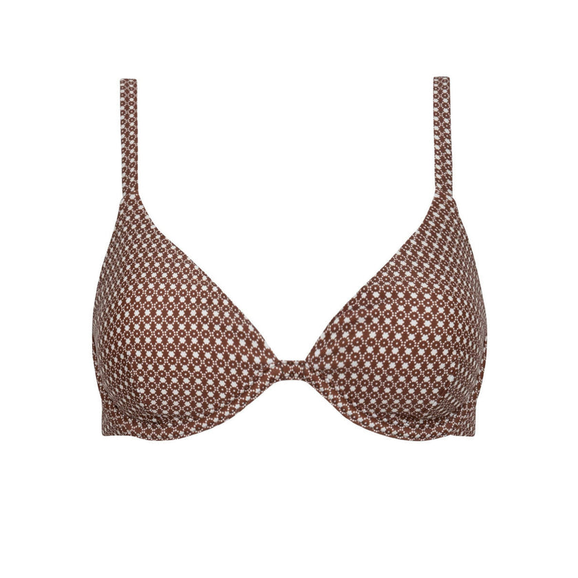 women's cafe flora triangle bikini top