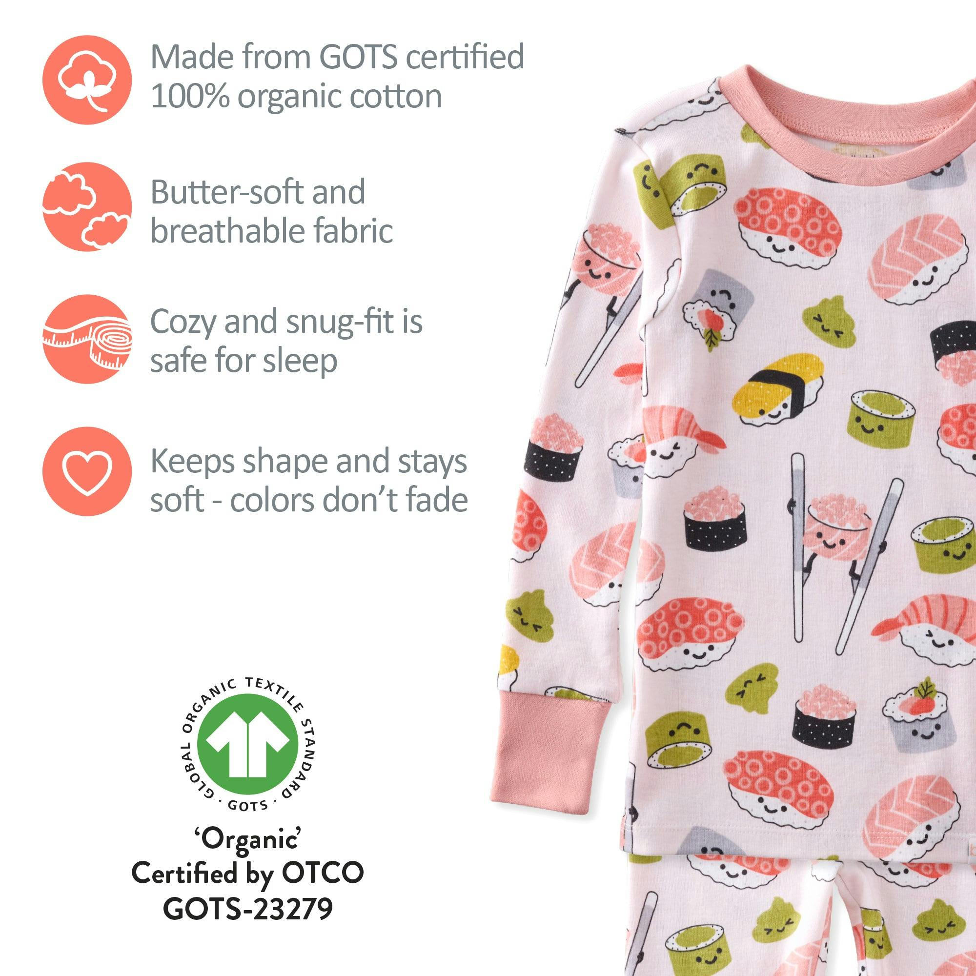 ZEN 2-Piece Toddler Girls Pajamas