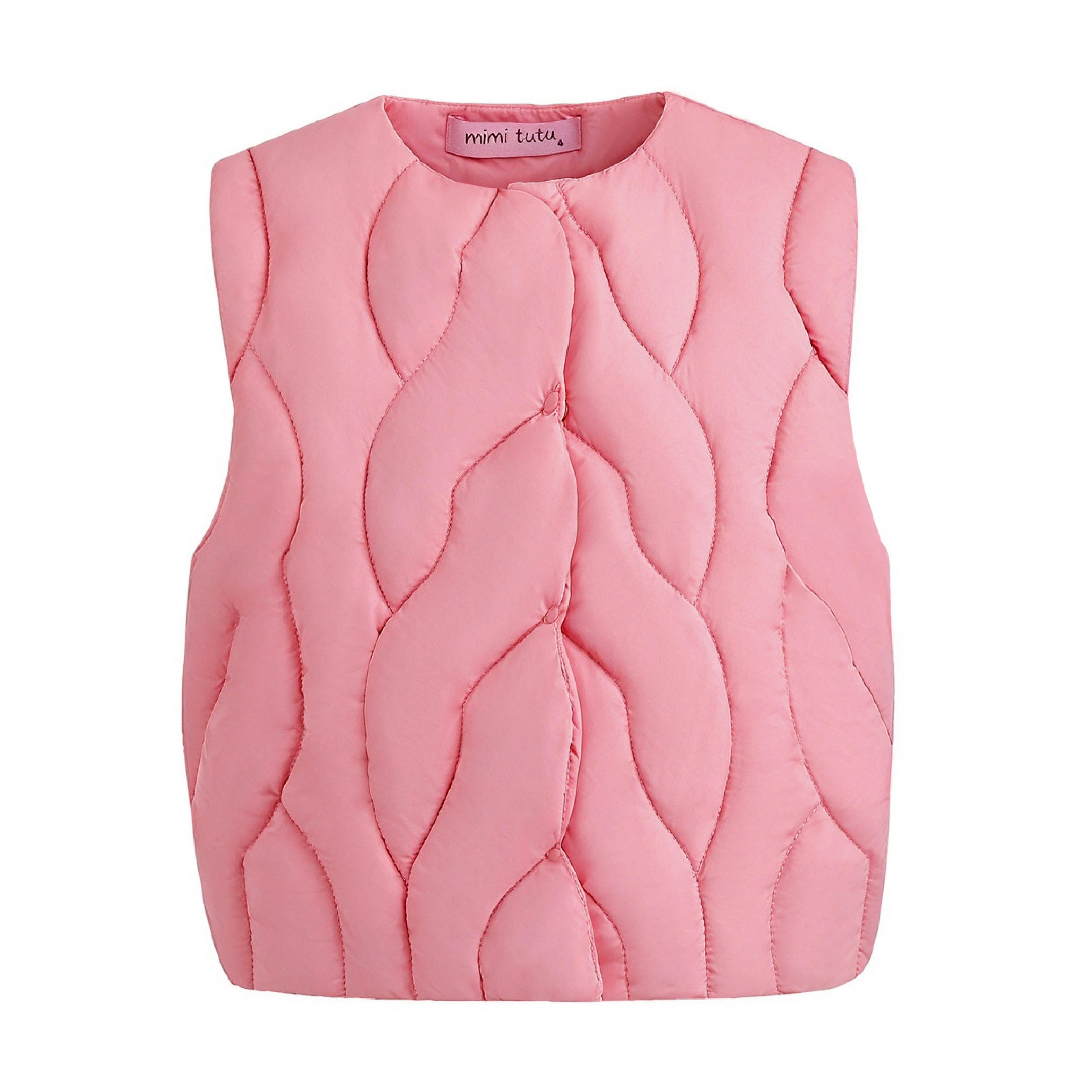 Pink Quilted Vest