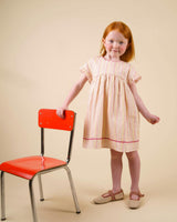 Lila Dress - Pink Strips print