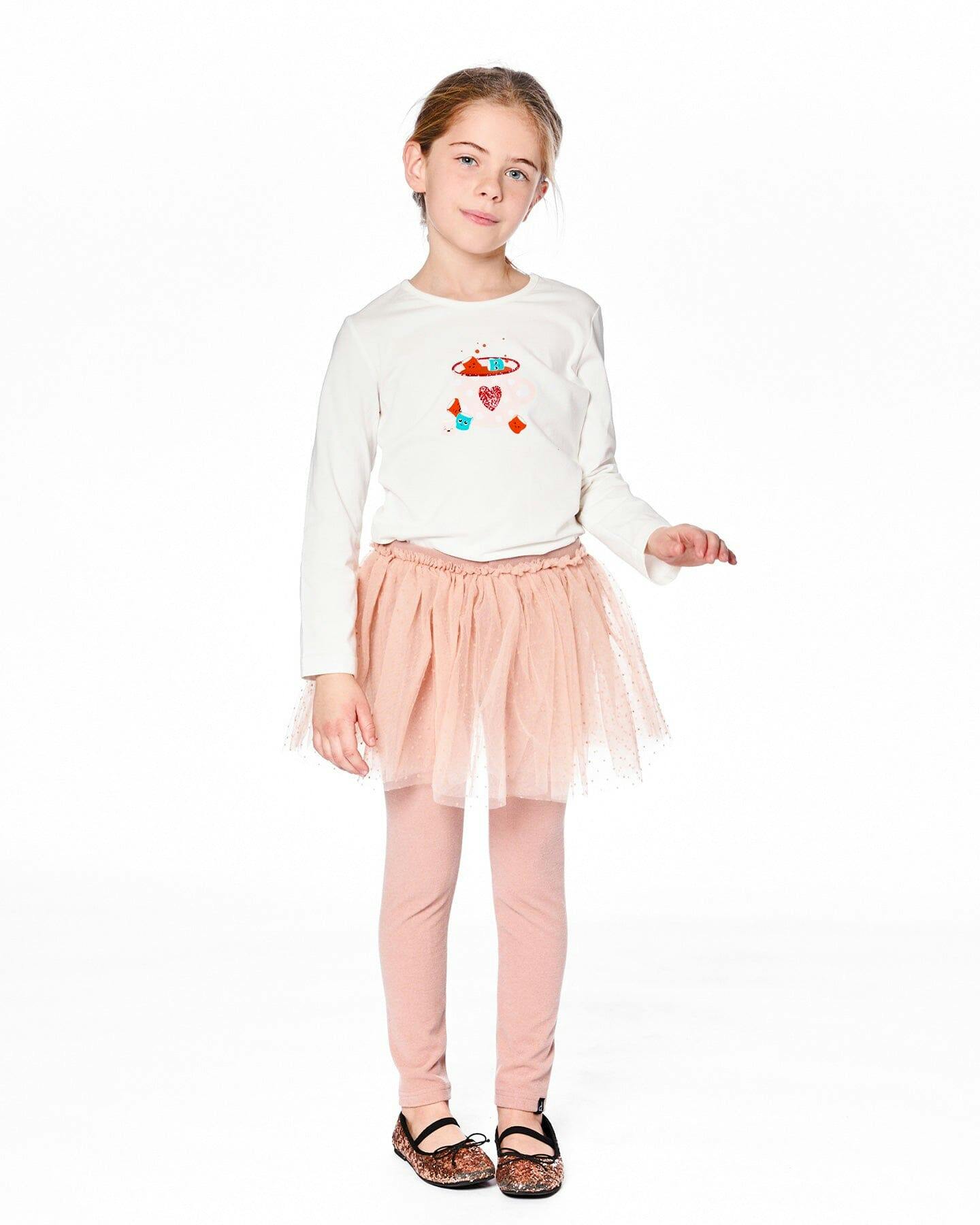 Organic Cotton Long Sleeve T-Shirt with Hot Chocolate