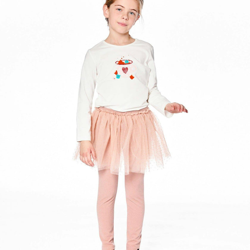 Organic Cotton Long Sleeve T-Shirt with Hot Chocolate