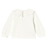 White Scalloped Collar T-Shirt