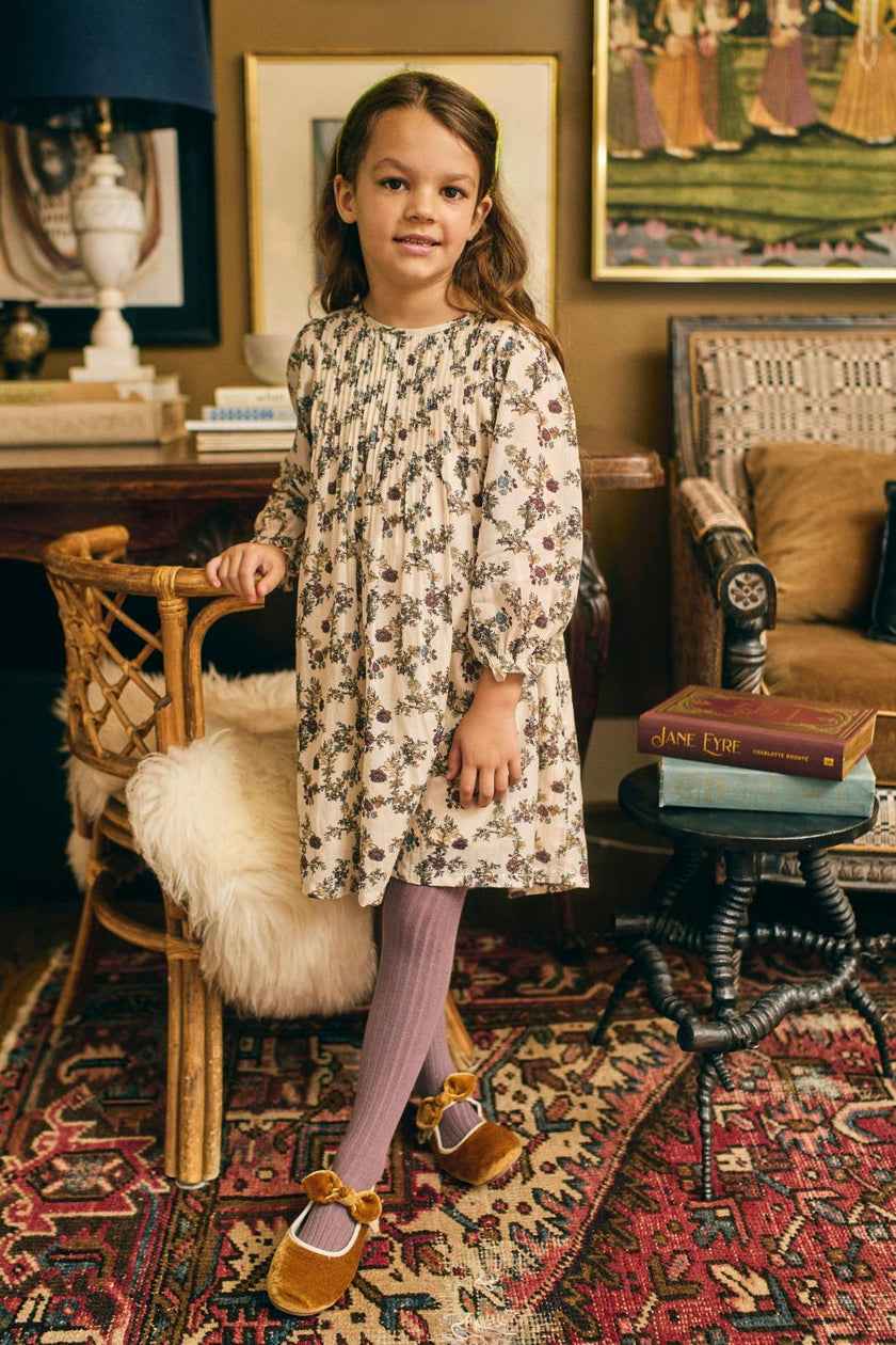 Charlotte Dress in Harvest Toile