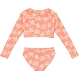 Cali Palms Recycled Crop LS Rash Set