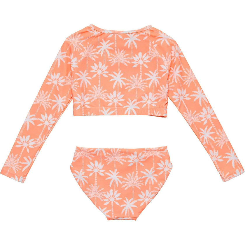 Cali Palms Recycled Crop LS Rash Set