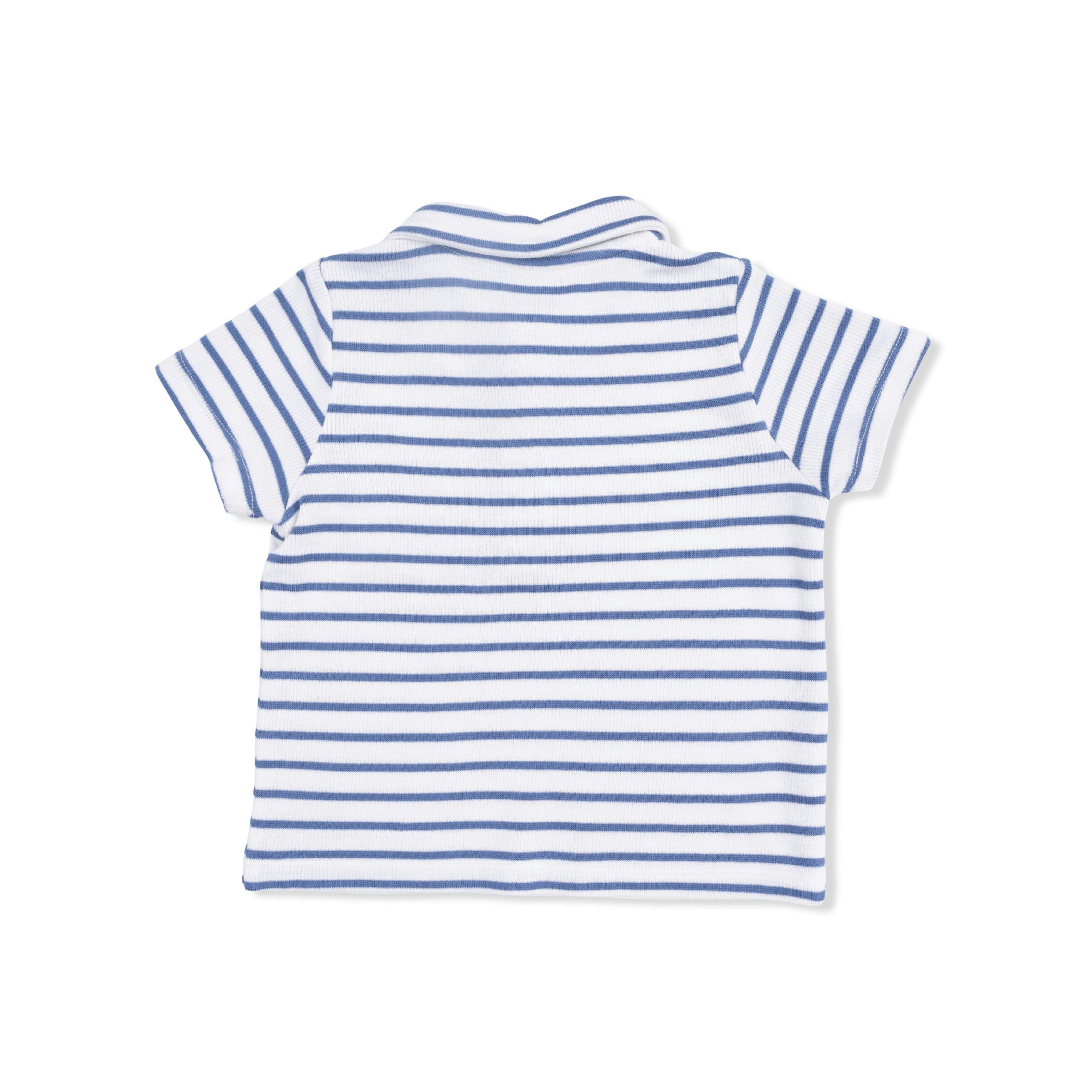 Navy Stripe - Polo with Everyday Short