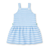 Stripe Knit Dress With Mulitcolor Flowers