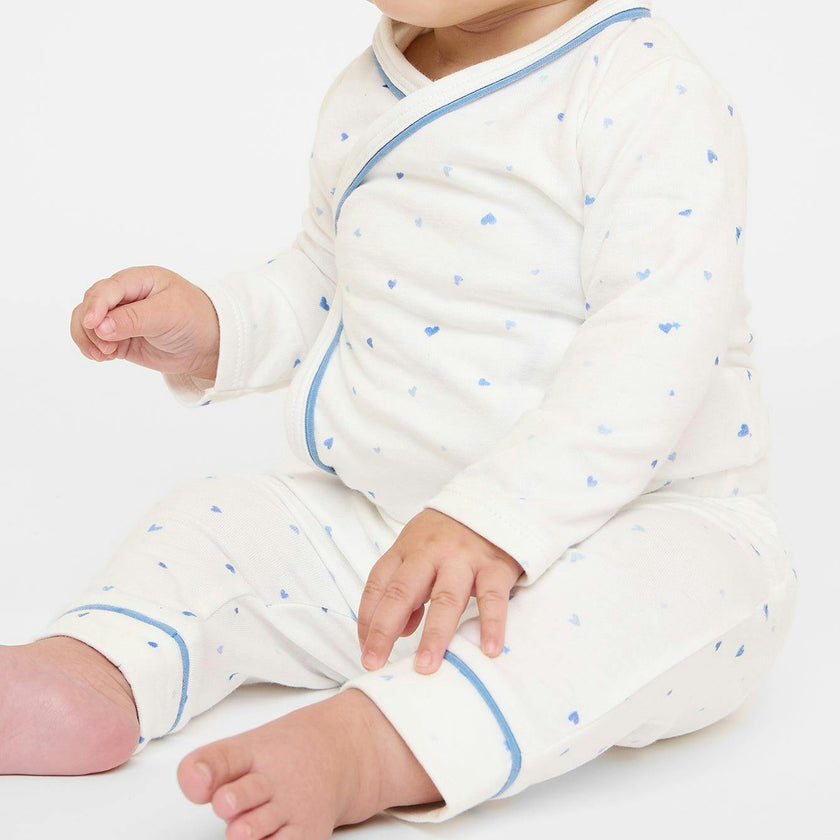 Andy Baby Legging, Blue Hearts