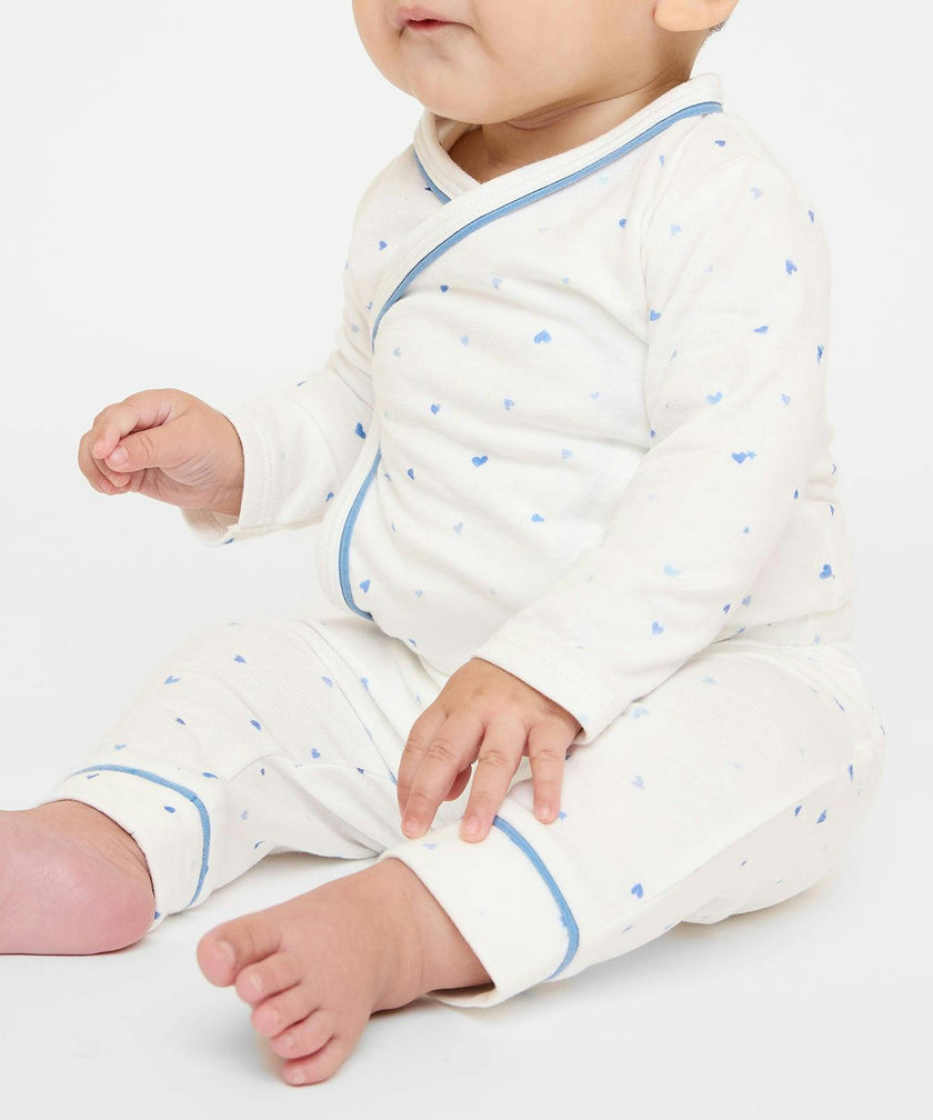 Andy Baby Legging, Blue Hearts