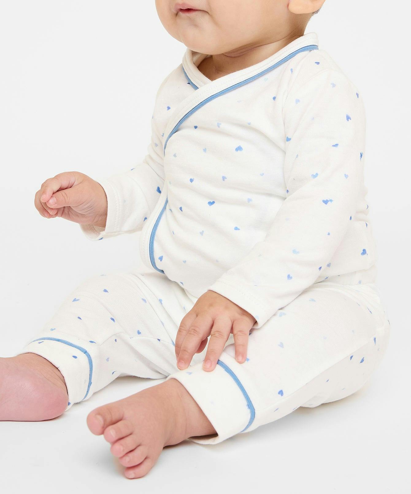 Andy Baby Legging, Blue Hearts
