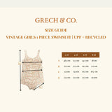 Vintage Girls 1 Piece Swimsuit | UPF + Recycled - Pegasus