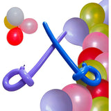 Trimate 100-Pack Long Balloons with Pump - Twisting & Modeling Fun Activity Kit