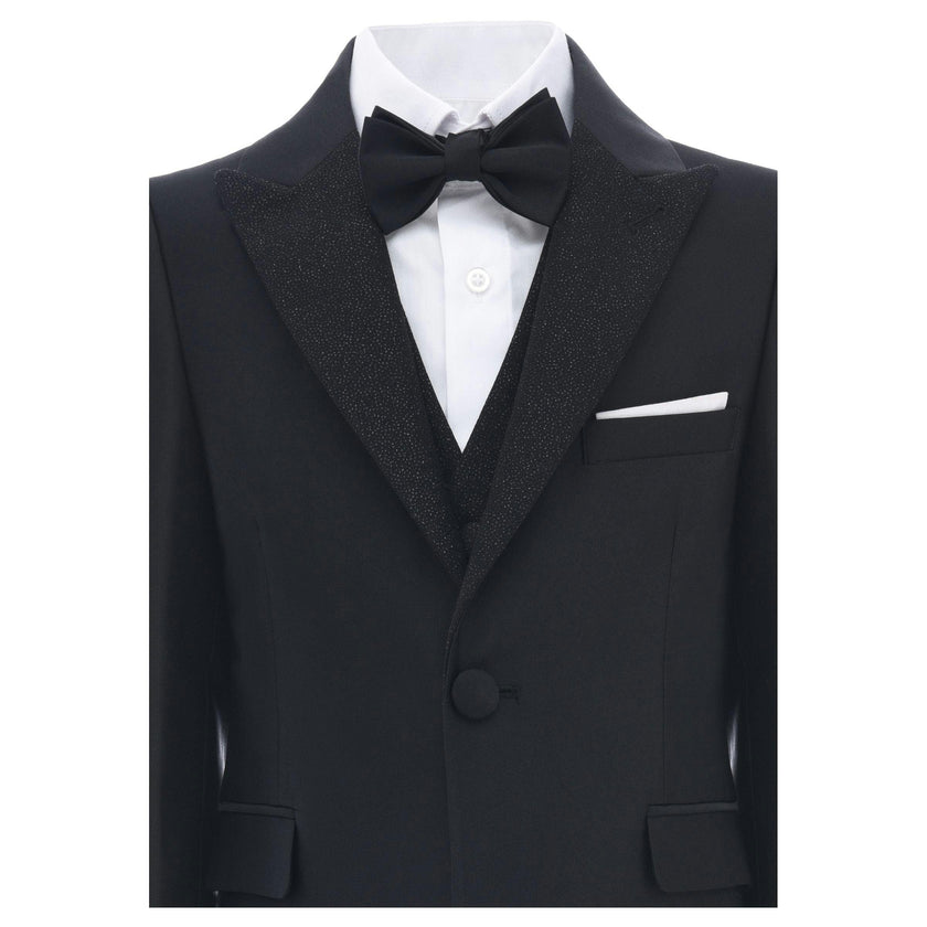 Black Classic Glitter Lapel Suit