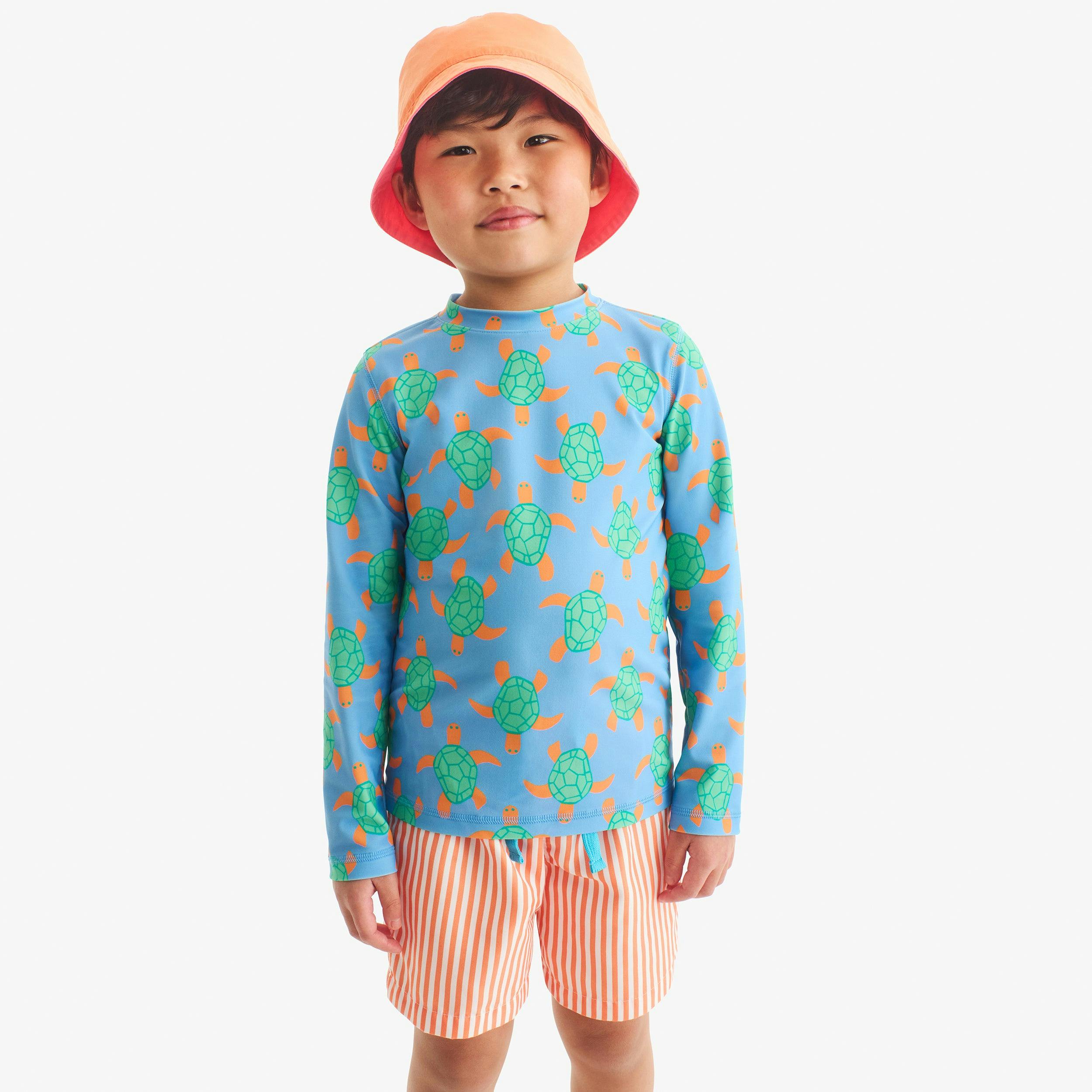Kids swim trunk in stripe