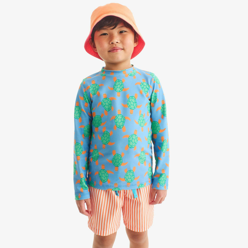 Kids swim trunk in stripe