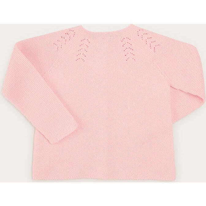 Openwork Cardigan In Pink (6mths-10yrs)