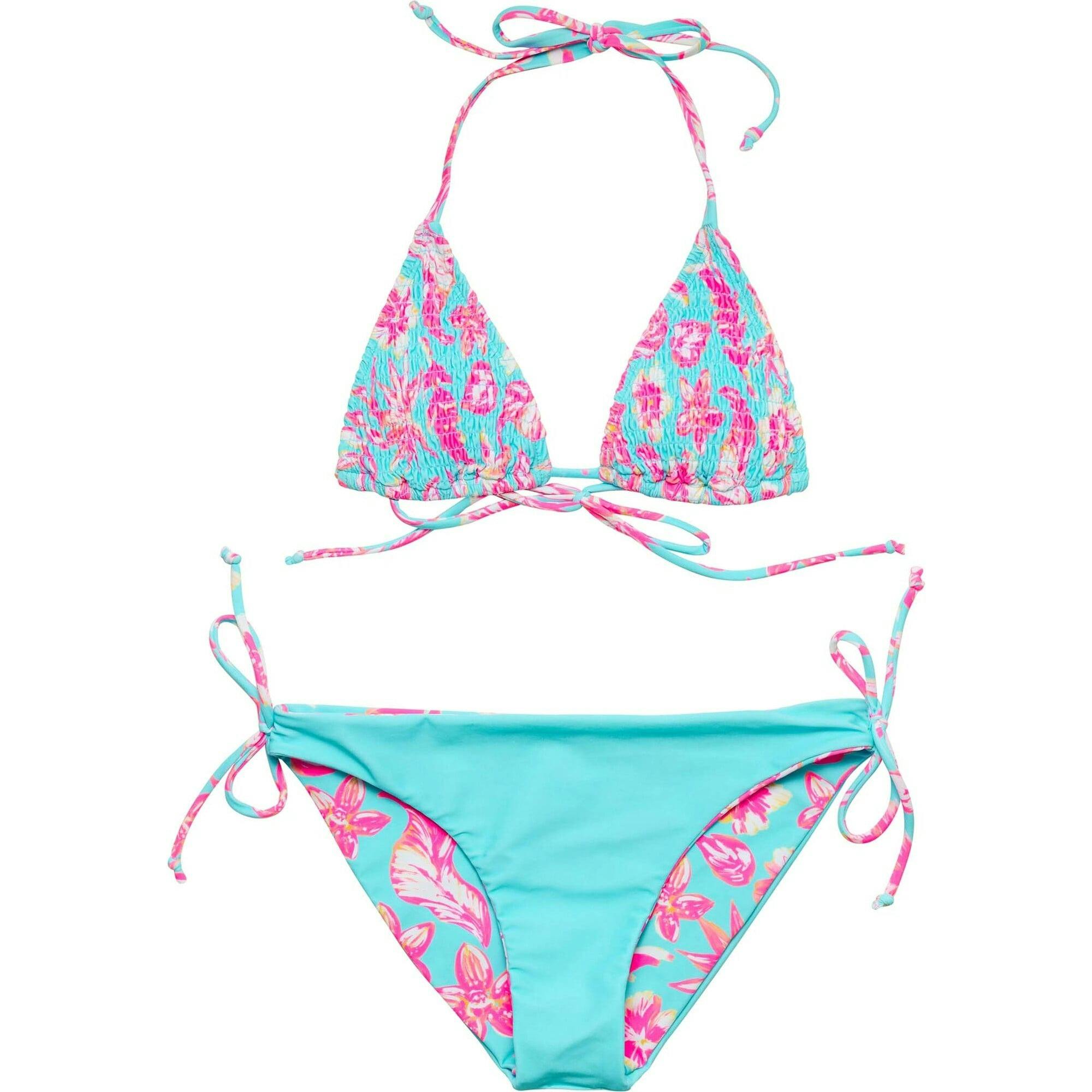 Tropical Glow Teen Recycled Triangle Bikini