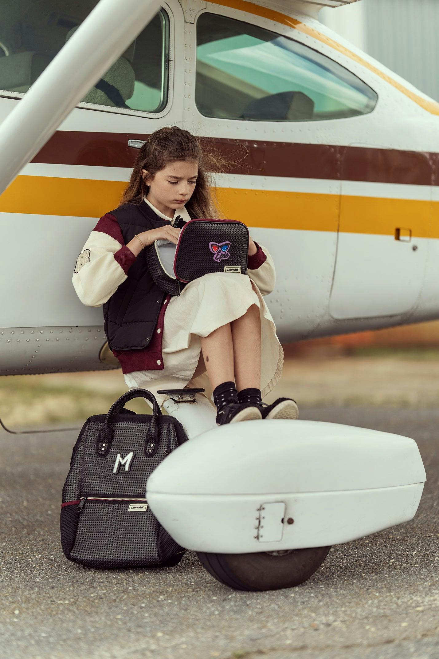 Master Tall Backpack Checkered Brick