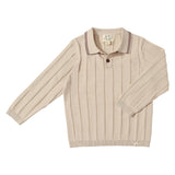 JAYDEN Beige Knitted Polo