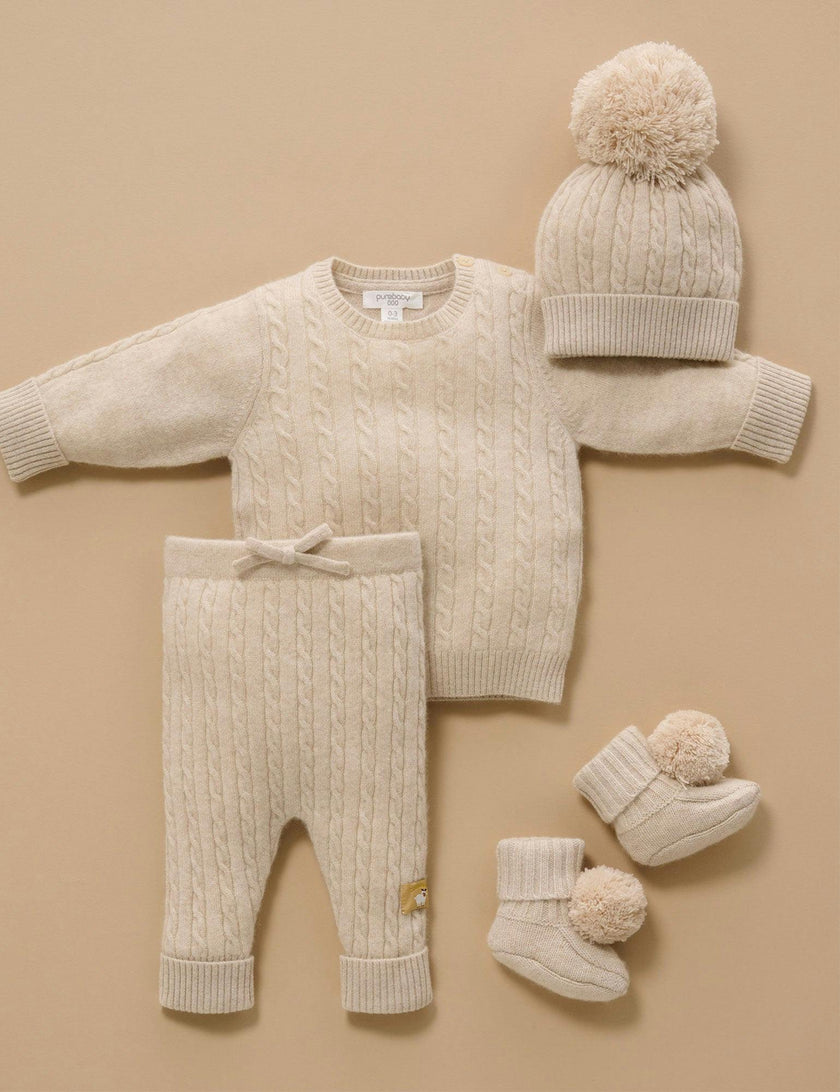 Cashmere Beanie Camel Melange