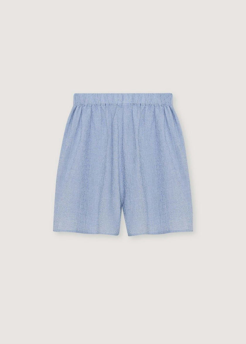 Cloe Woman Short Summer Midnight Pinstripes