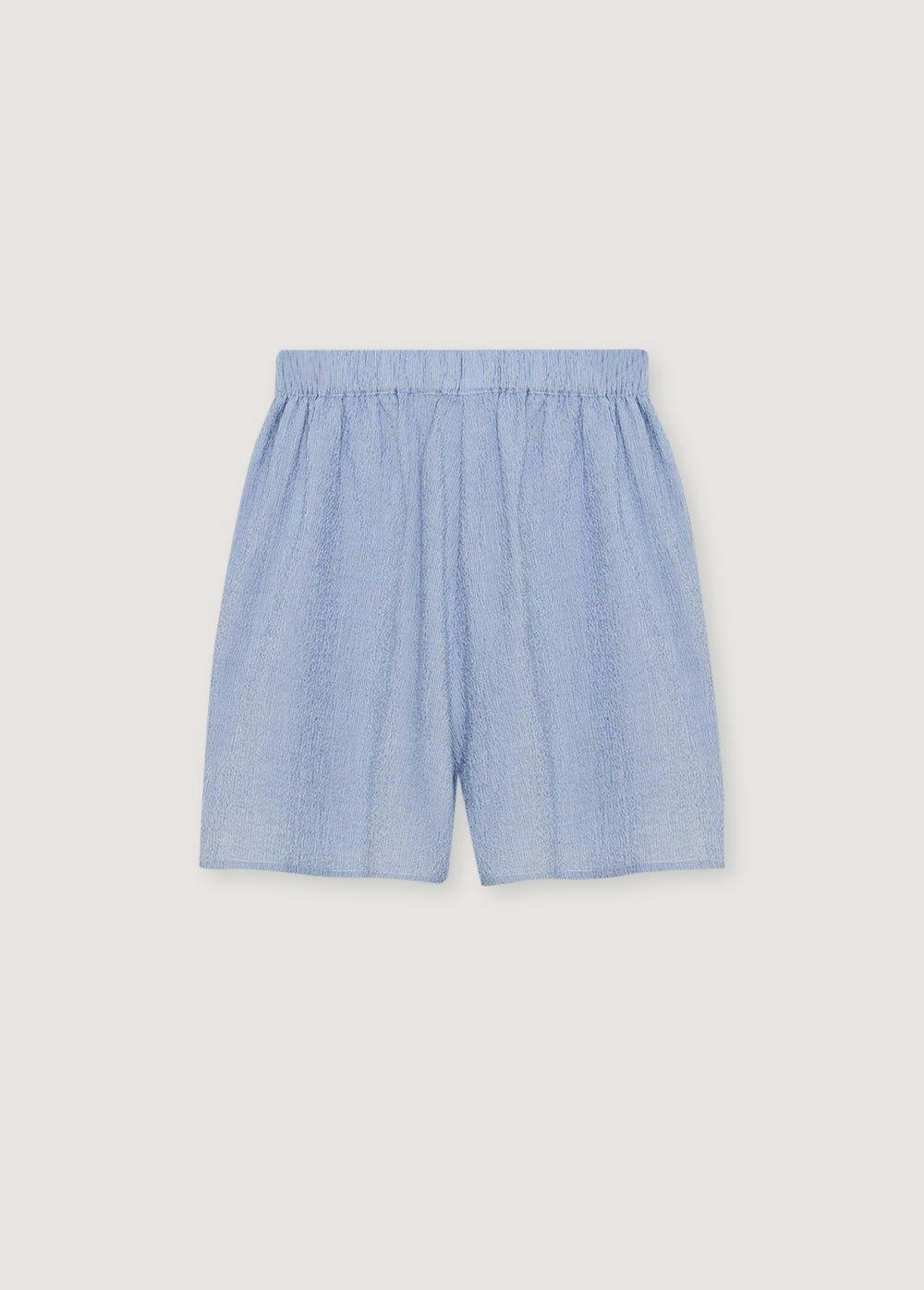 Cloe Woman Short Summer Midnight Pinstripes
