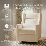 Babyletto Kiwi Plus Power Recliner and Swivel Glider with Power Adjustable Headrest and USB Port