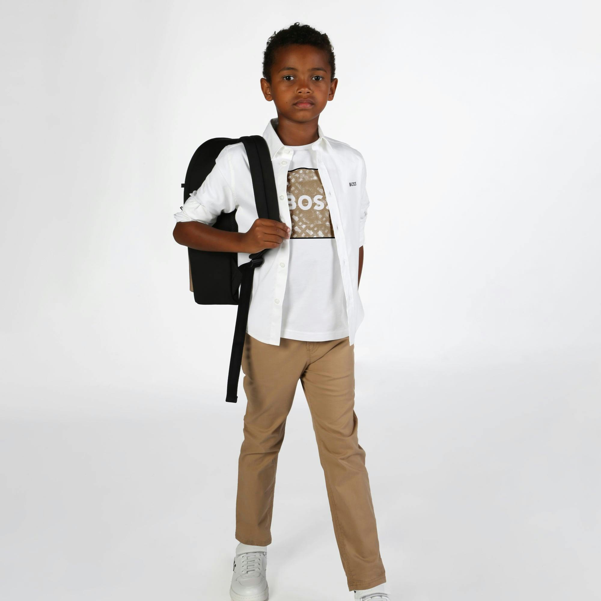 Boys White Logo t-Shirt