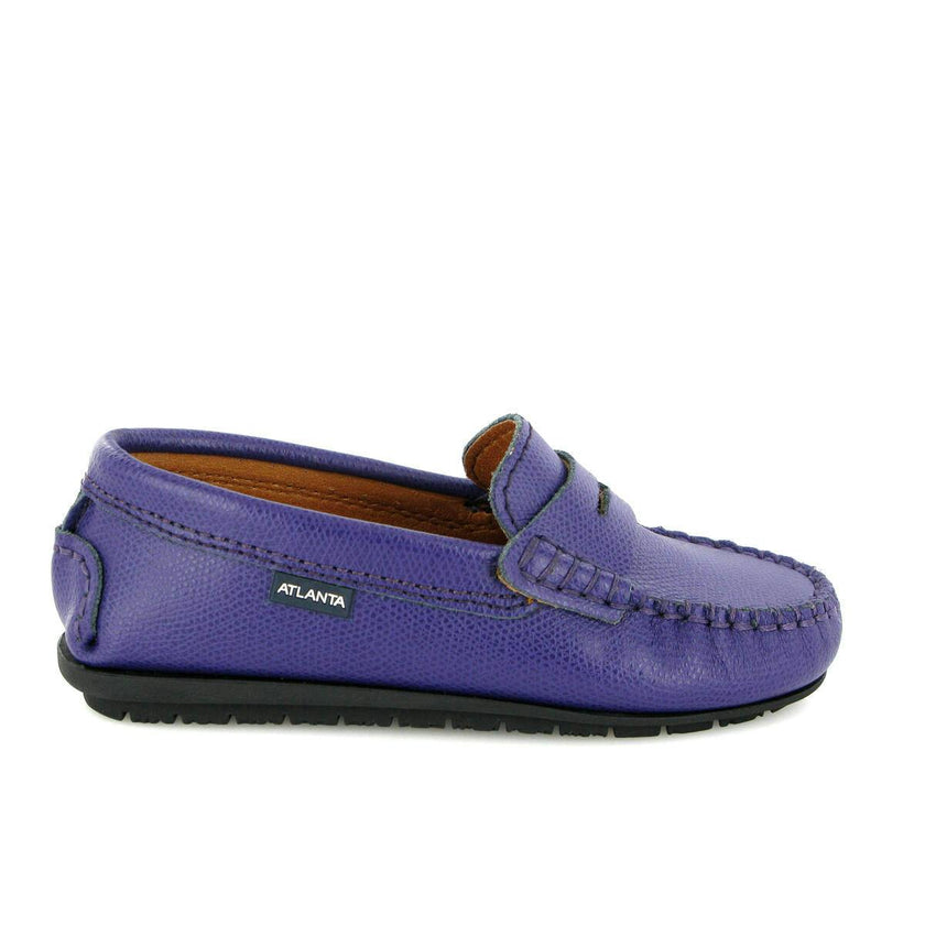 Grainy Leather Walkers, Purple