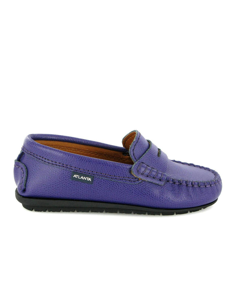 Grainy Leather Walkers, Purple