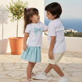 Philo Girl Skirt, Aqua Tulle (Copy)