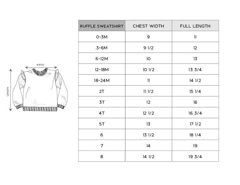 Ruffle Sweatshirt Ballerina