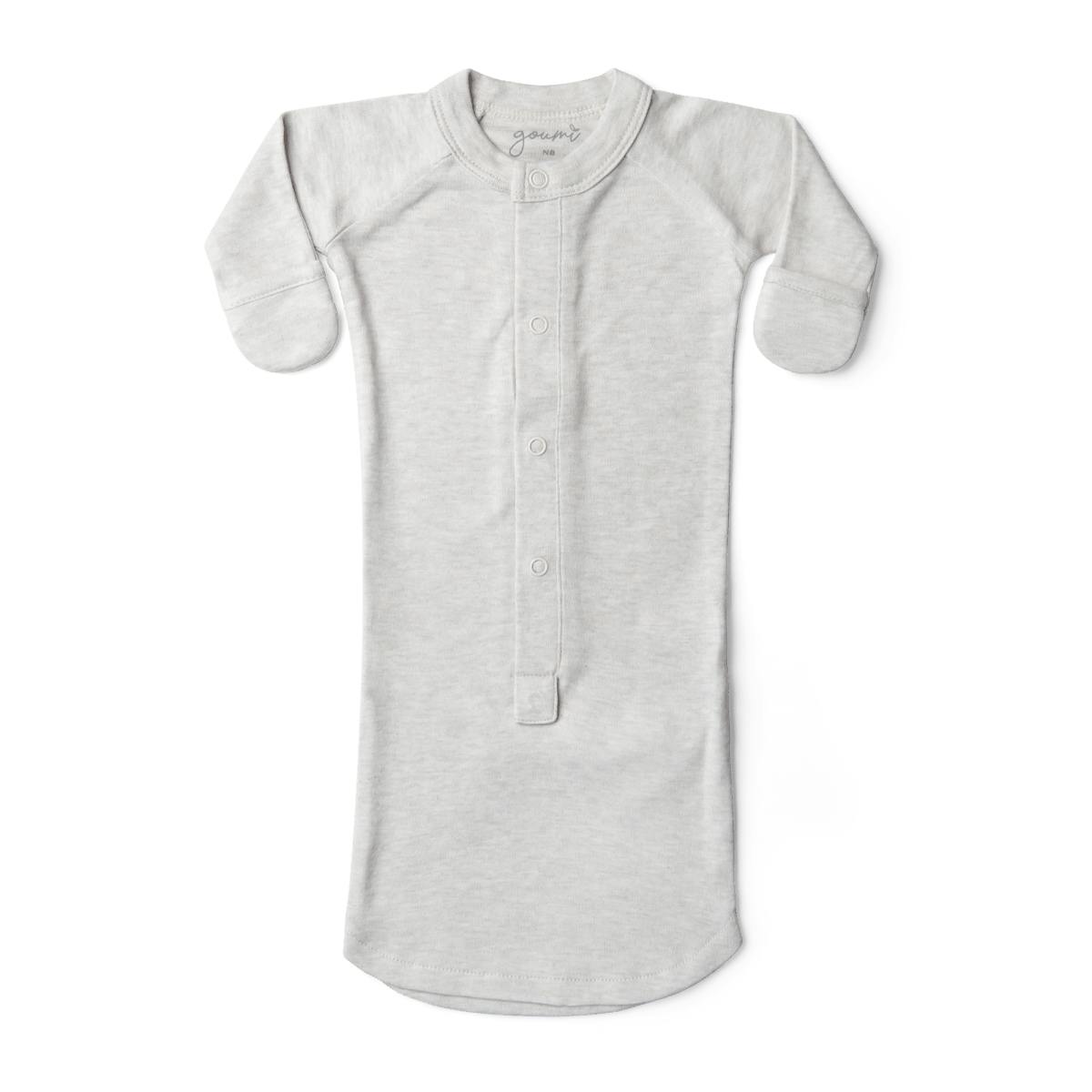 24 HOUR CONVERTIBLE GOWN | STORM GRAY — Bamboo Organic Cotton Blend, Preemie–6M