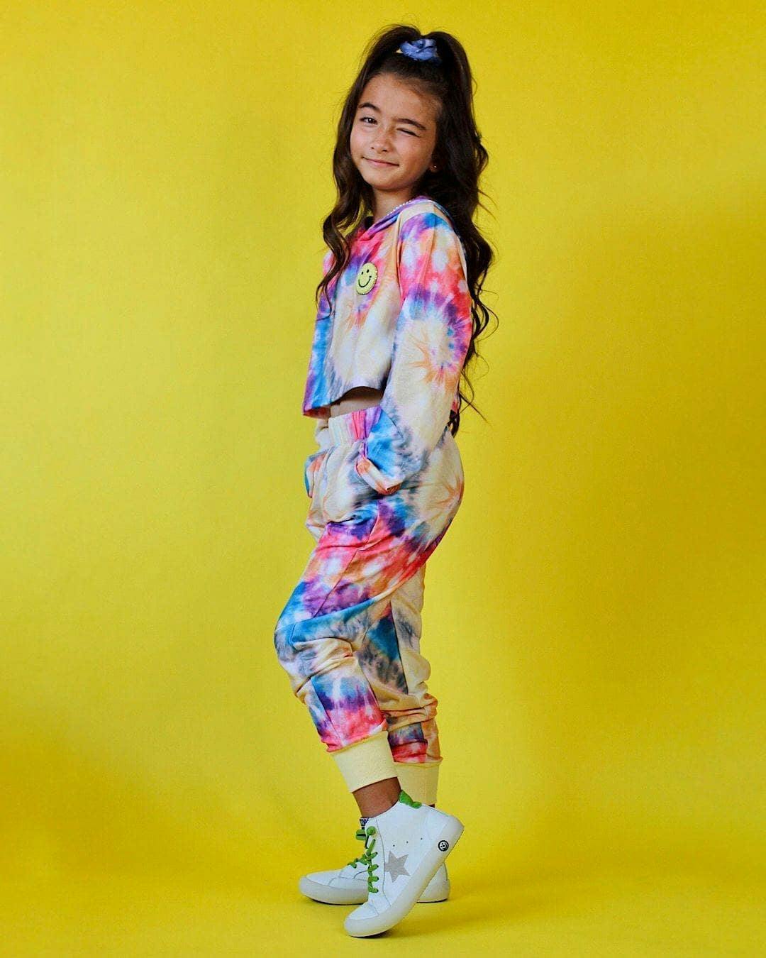 Be Happy Tie Dye Jogger Set
